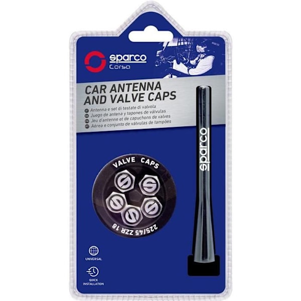 Antenn - SPARCO - Progetto Corsa 5-Valve D - Svart - Universal - Bil