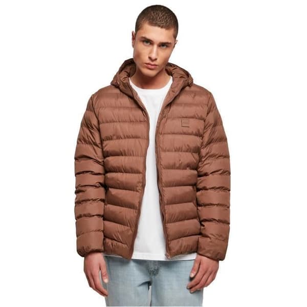 Doudoune - Urban Classics - Basic Bubble - Brun - Storlek L - Herr vinterjacka brun jag