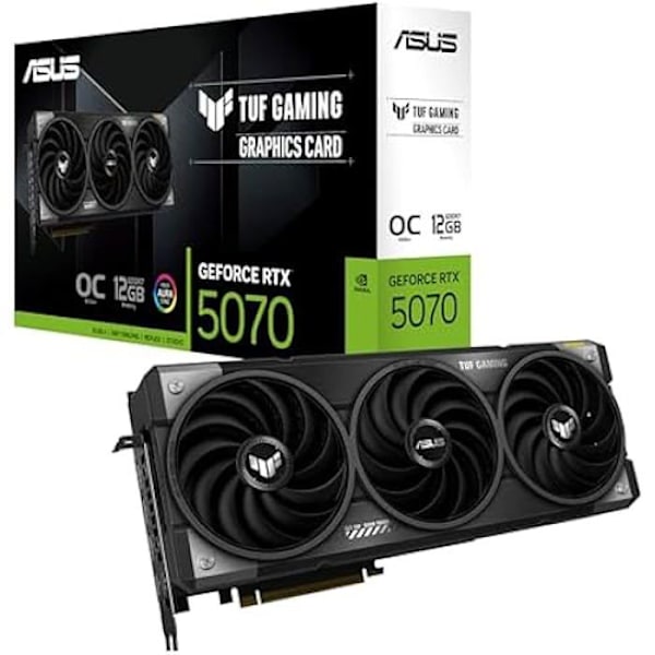 Grafikkort - Asus - TUF Gaming GeForce RTX 5070 - 12 GB GDDR7 - PCIe 5.0 - HDMI, DisplayPort