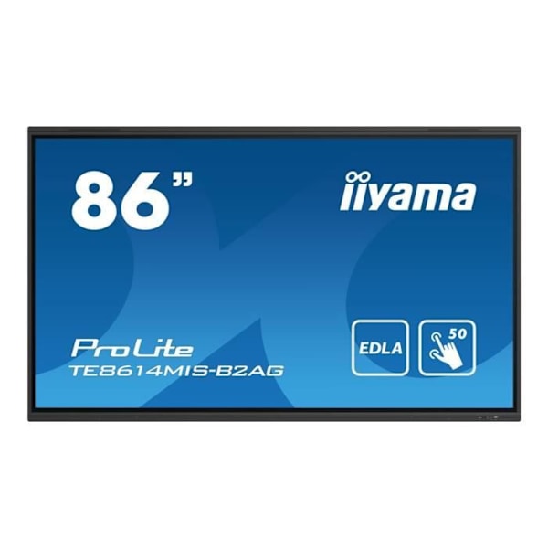 LCD-skärm 86" - iiyama - ProLite TE8614MIS-B2AG - 4K - Touch - Inbyggda mikrofoner