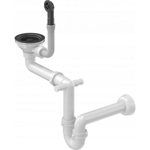 Siphon för diskho - siphon för tvättställ Quadron - QU022 - Siphon Siphon 12PB3-P2A-BLM