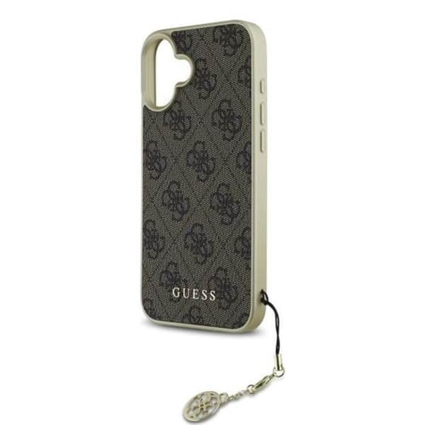 Guess hårdskal 4G Charms Collection för iPhone 16 Plus - Brun Brun