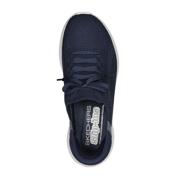 Låga sneakers - SKECHERS - Dam - Spetsar - Blå - Textil Marin 38