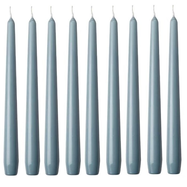 50 Ljus Arctic Blue Ljusstake 25 cm, Fackelljus, diam. bas 2,2cm - Enkel