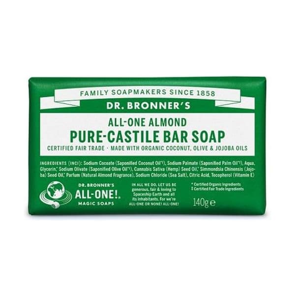 Dr Bronner's Vegetabilisk Tvål Mandel 140g