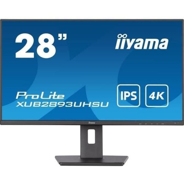 PC-skärm - IIYAMA XUB2893UHSU-B5 - 28" 4K - IPS-panel - 3 ms - 75Hz - HDMI / DisplayPort - Justerbar fot