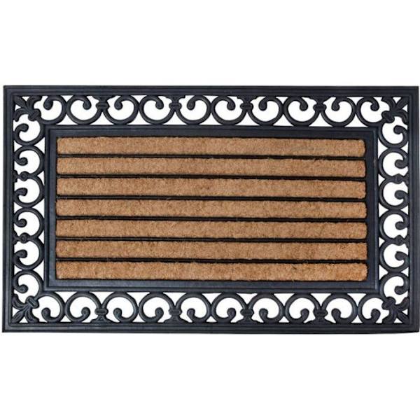 Coir Ornament Dörrmatta - Esschert Design Svart