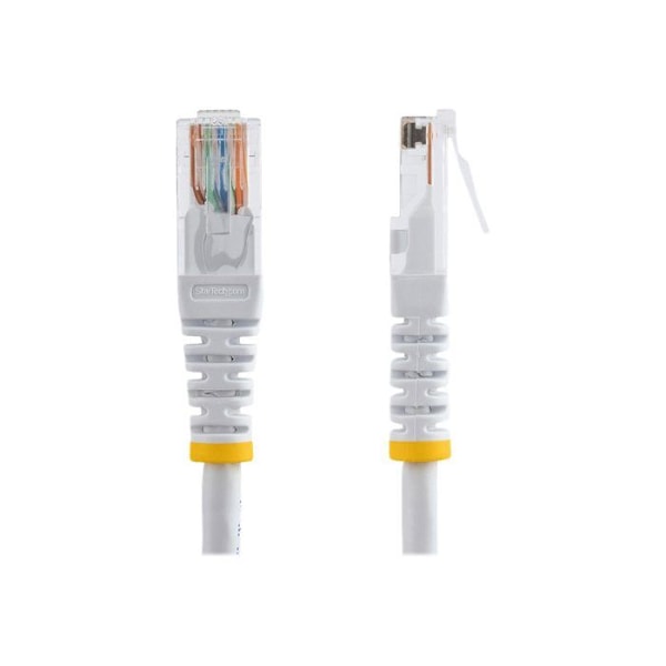 UTP-anslutningskabel Cat5e - STARTECH - 15 m - RJ45 Hane - Vit - Guldpläterade kontakter