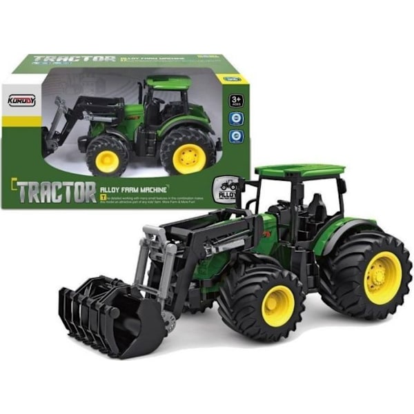 Traktor - lantbruksfordon - byggfordon Lean sport Traktor 1:24 grön
