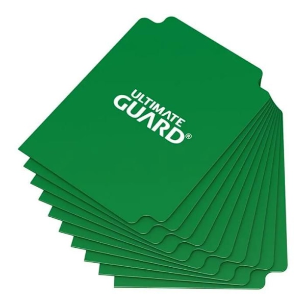 Intercalärer för kort - Ultimate Guard - 10 stycken - Grön - Styv polypropen - 69x94 mm Grön
