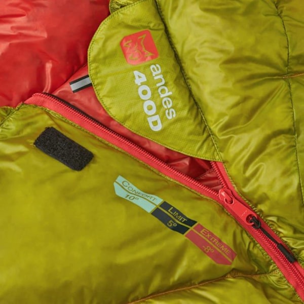 Altus Andes 400 H30 0,4 kg Feather Sovsäck - Temperatur + 10 C | +5 C | 8 C Unisex, Golden Lima, One Size