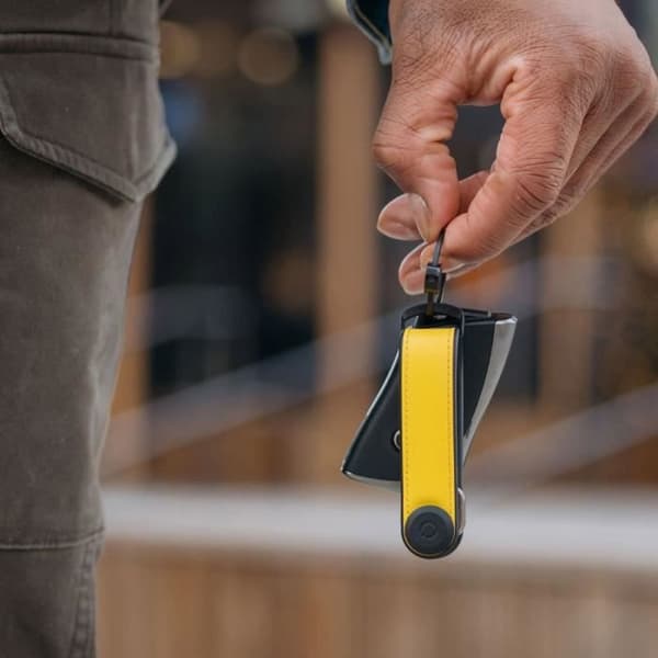 Organisatör för nycklar - Orbitkey - Läder - Solgult - Elegant och hållbar design Solgul