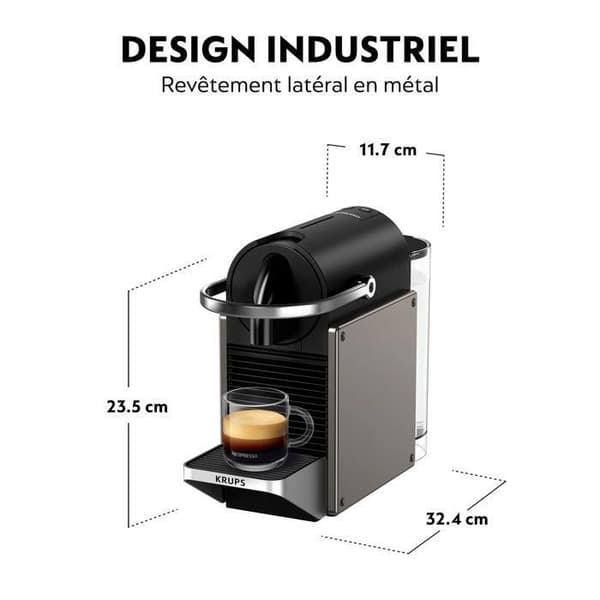 Maskin för kaffe Nespresso Krups Pixie Titane YY5290FD Titan