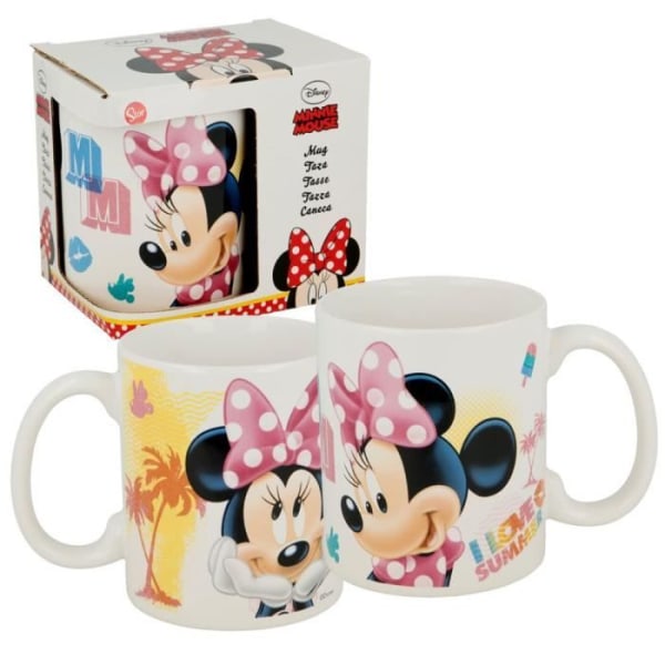 Rosa musmugg | Minnie Mouse | 325ml | Keramik | I presentförpackning