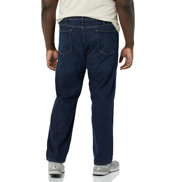 Jeans Essentials - AE-M-F20-PTS-125-AEMJ385-28W x 30L - Amazon Jeans mycket elastiska raka klipp för män Mörk blekt 28