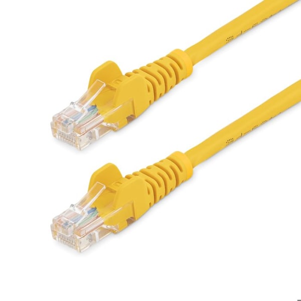 Cat5e UTP nätverkskabel utan krok - STARTECH - 50 cm Gul - Anti-snag RJ45 Ethernet-sladd - Patchkabel