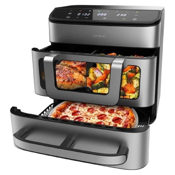 Luftfritös - CECOTEC - Cecotec 18L - 2700W - Kapacitet 9L - Snabb tillagning Grå