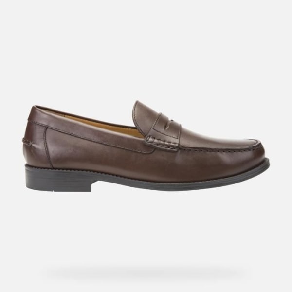 Geox U New Damon B Moccasin - SMO.LEA - Herr - Läder - Brun - Bred tå - Bekväm - Andas kastanj 45