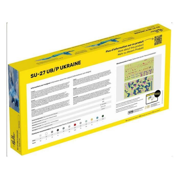HELLER - Plane Model Starter Kit Su-27 Ub/p Ukraine Heller 56371 1/72ème Tank Model Promo - Ref: 13893