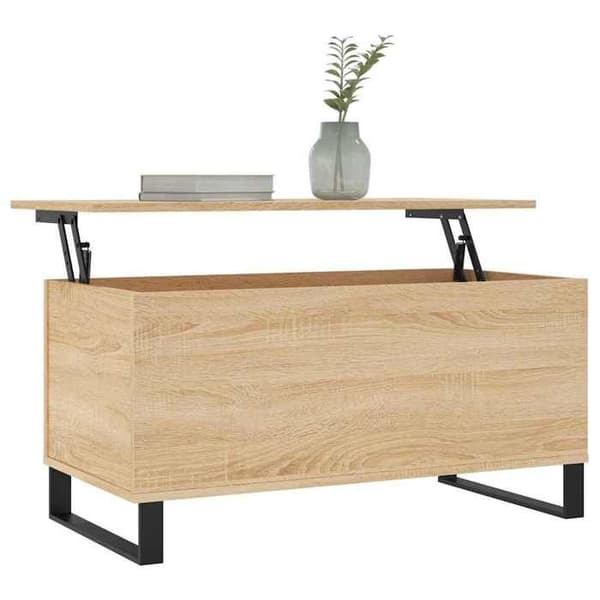 vidaXL Soffbord Sonoma Ek 90x44,5x45 cm Konstruerat trä 830983