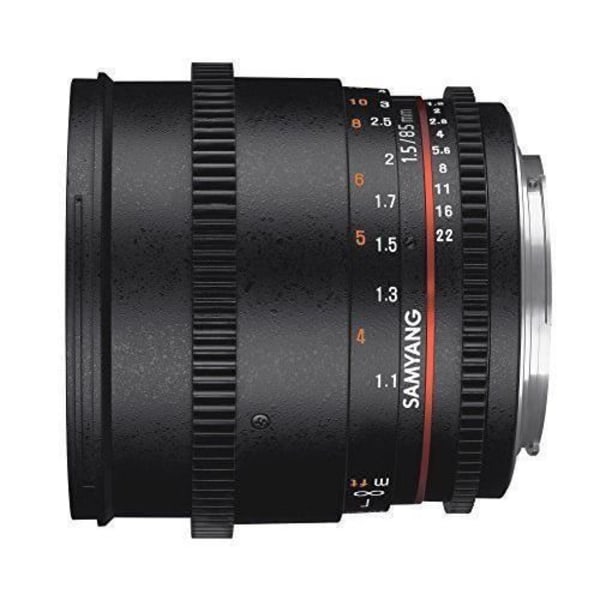 Samyang F1313010101 - OBJECTIV - 85mm T1.5 VDSLR AS IF UMC II Objektiv Svart Svart