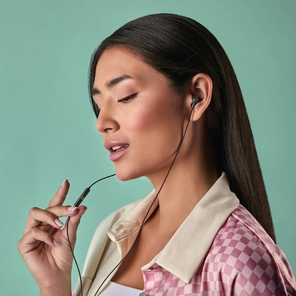 Trådbundna hörlurar - EasyPods - Typ C - Svart - In-ear - Svettresistent