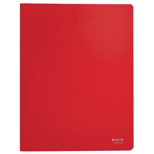L:DISPLAY BOK ÅTERVINNING 20POCK A4 PP RÖD LEITZ 46760025