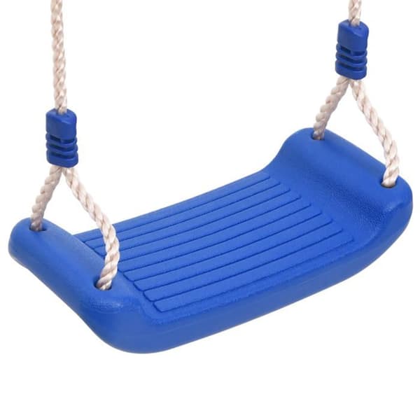 vidaXL Gungstol med repstege blå 37x15 cm PE 91780 Blå