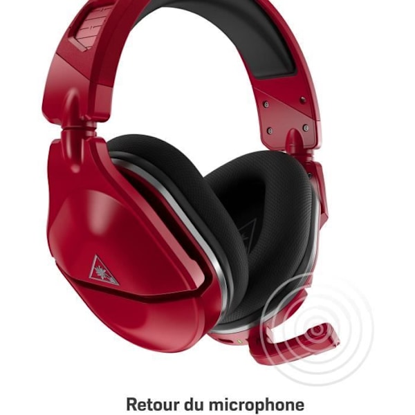 TURTLE BEACH Stealth 600 Max Midnight Red Gaming Headset - Röd - Multiplattform (TBS-2368-02)