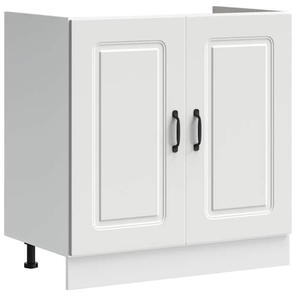 vidaXL Underskåp för diskho Kalmar vit 80x46x81,5cm ingenjörsträ 853447
