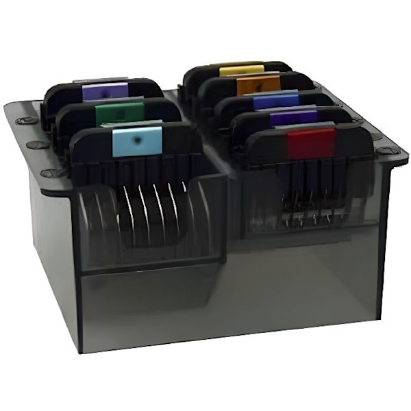 MOSER Box med motkammar 8 delar - Snap-on 3, 6, 10, 13, 16, 19, 22 och 25 mm - För hundar Svart