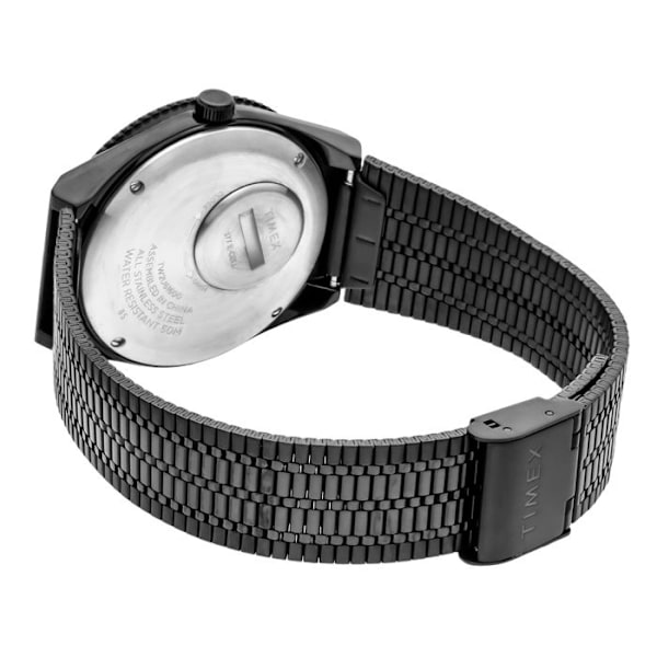 Klocka - TIMEX - TW2U61600 - Kvarn - Analog - Svart rostfritt stål Svart