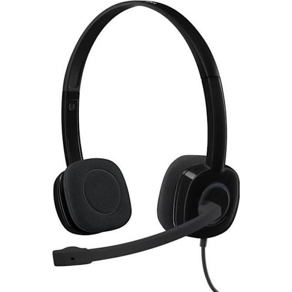 LOGITECH - H151 Stereo Headset - Svart