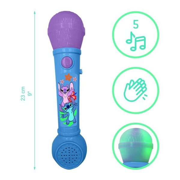 Disney Stitch ljusmikrofon - Lexibook BLÅ