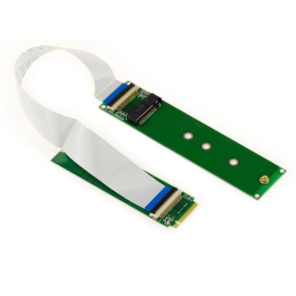 Förlängningsförlängning av stigartyp för M.2 NGFF-port, M2 PCIe M Key AHCI eller NVMe SSD-stöd med 20 cm flexibel kabel