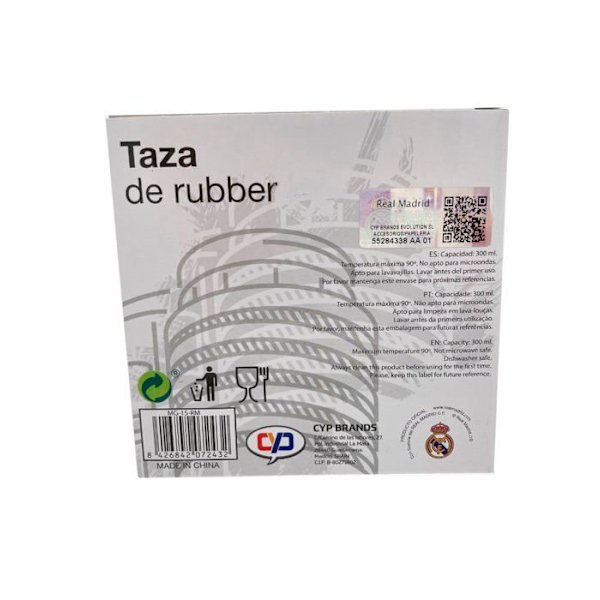 Mugg - kopp - mazagran Cyp varumärke - MG-15-RM - Real Madrid Cup Gummi (), oapplicerad