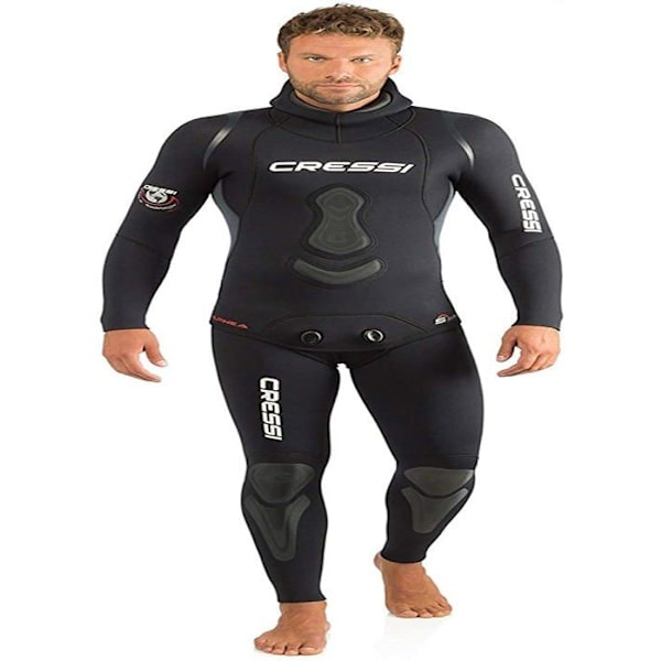Cressi - LE450103 - Apné våtdräkt - Kompletta dykardräkter för Apné/Spearfishing, Soft Neoprene Svart M