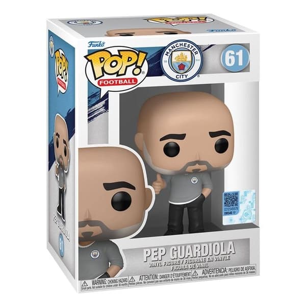 Funko POP Manchester City Pep Guardiola figur beige/grå