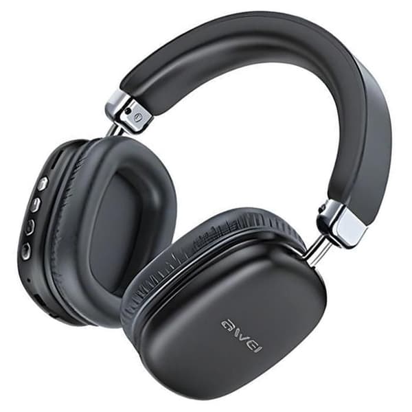 Bluetooth-hörlurar - AWEI - AT7 - Over-ear - Batteritid 25h - Bluetooth 5.0 Svart