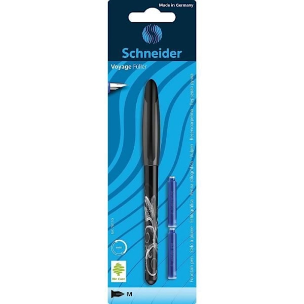 Reservoarpenna - SCHNEIDER - Resor - Vit - Diverse - Spets - Medium Blandad