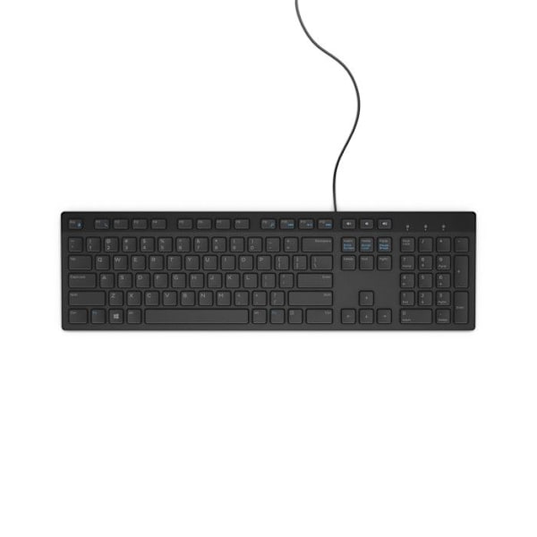 Tangentbord - Dell - KB216 - USB - US International (QWERTY) - Svart - Chiclet Svart