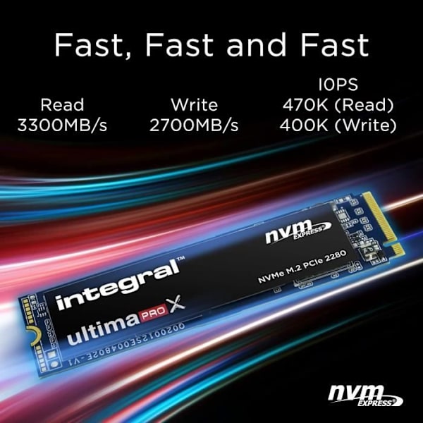 SSD - INTEGRAL - UltimaPro x2 - 1920 Go - M.2 2280 - Ultra Hög hastighet