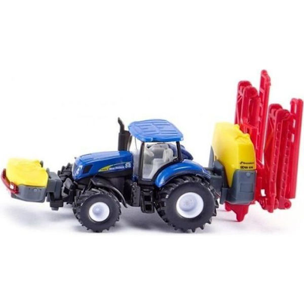 New Holland traktor med Kverneland spridare - SIKU - Skala 1/87 Flerfärgad