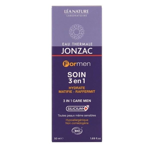 Jonzac Men Organic Moisturizing Fluid Firming Care 50ml