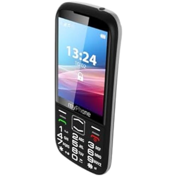 Knappsats telefon - MP MYPHONE - Halo 4 LTE - 3,5 tums skärm - Dubbel SIM - Batteri 2500 mAh svart