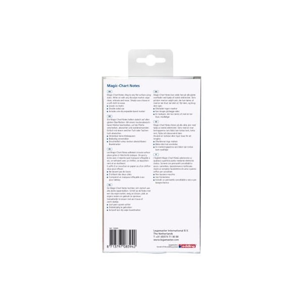 Legamaster Magic-Chart Notes 100 x 200 mm 250 ark assorterad
