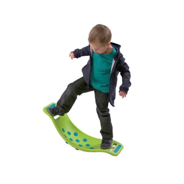 Teeter Popper Balance Board med sugkoppar - Fat Brain Toys - Grön - För barn i åldrarna 2 till 12 grönt och blått