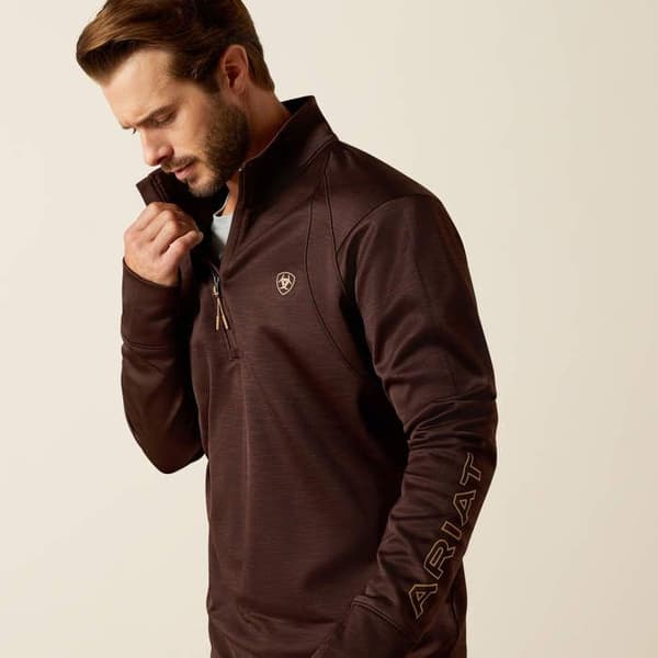 Polaire 1/2 Zip Ariat Team EQ java XXL
