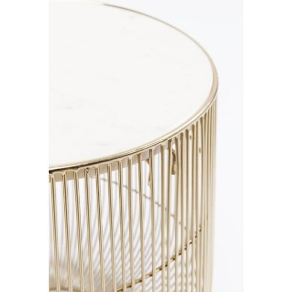 Bordstablett Beam guld marmor vit 32cm Kare Design Vit