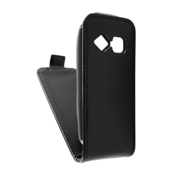 Kåpa med lock - caseroxx - Easyfone Prime-A5 - Läder - Svart - Semihård svart